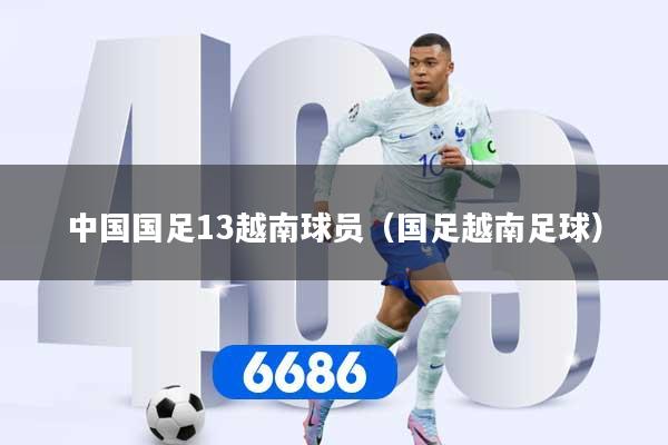 中国国足13越南球员（国足越南足球）